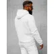 White men's hooded jumper Buvoli JS/2009