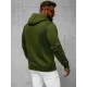 Men's khaki hooded jumper Buvoli JS/2009