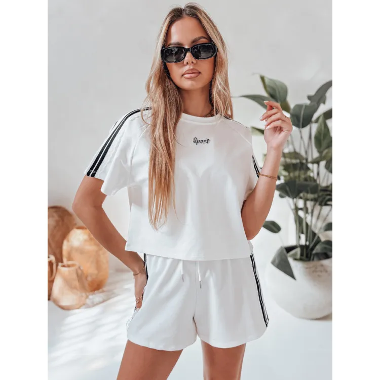 Women's white set Sport AY1136