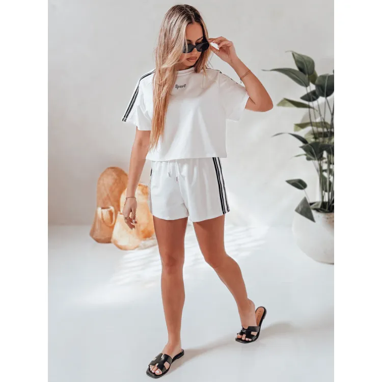 Women's white set Sport AY1136
