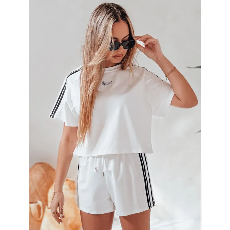 Women's white set Sport AY1136