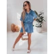 Moteriškas mėlynas lininis komplektas Line AY1138