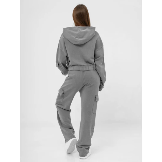 Moteriškas pilkos spalvos komplektas Sara Sportiniai kostiumai