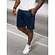 Dark blue men's sports shorts Saravi JS/8K100/25