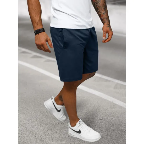 Dark blue men's sports shorts Saravi JS/8K100/25