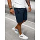 Dark blue men's sports shorts Saravi JS/8K100/25