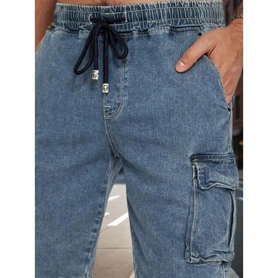 Vyriški mėlynos spalvos šortai Aidis SX2494