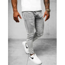 Vyriški pilki džinsai Lesin