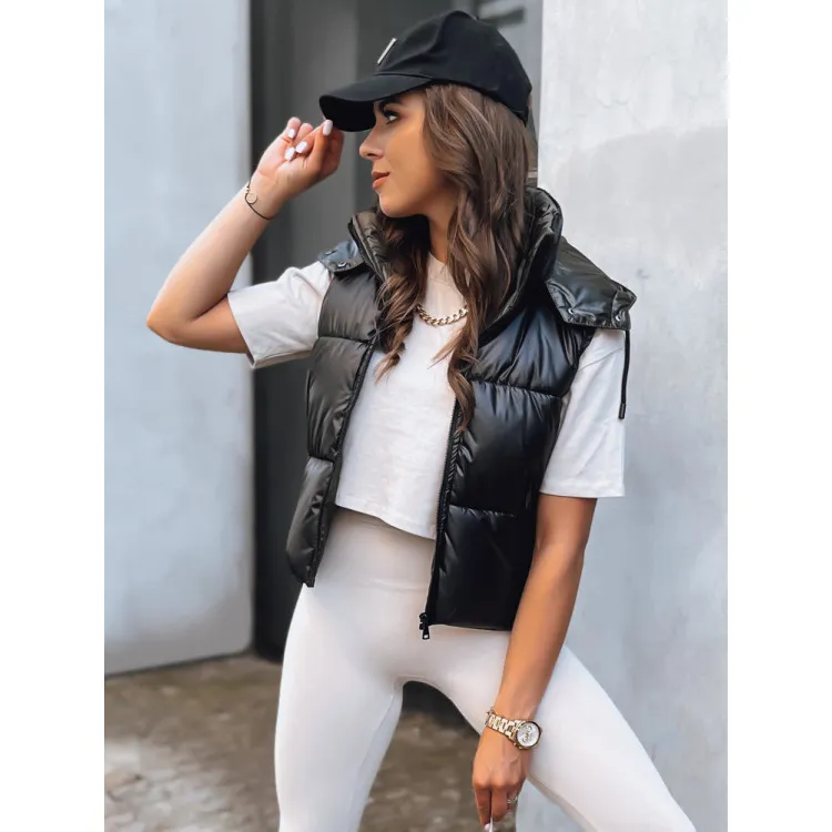 Juoda blizgi liemenė Osin TY3706
