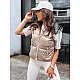 Osin pruun läikiv vest TY3703