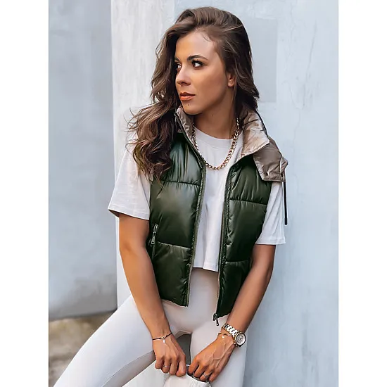 Zaļa spīdīga veste Osin TY3704
