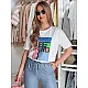 Women's white T-shirt Kindbe RY2614