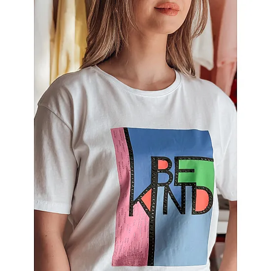 Women's white T-shirt Kindbe RY2614