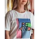 Women's white T-shirt Kindbe RY2614