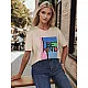 Women's tan T-shirt Kindbe RY2615