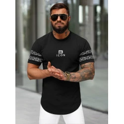 Vyrški juodi marškinėliai Bicon