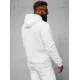 White men's hooded jumper Buvoli JS/2009