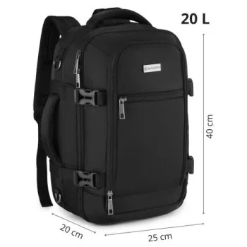 Explore Black Travel Backpack