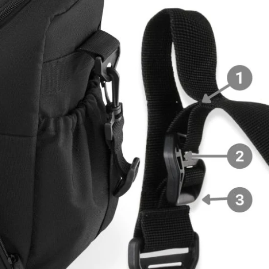 Vežimėlio juodas krepšys Baby ZG939