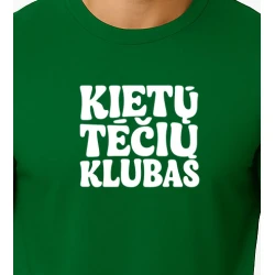 Vyriški tamsiai žali marškinėliai Kietas tėtis (baltas)