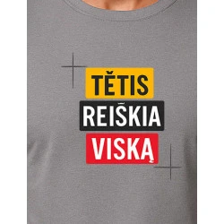 Pilki marškinėliai Tėtis reiškia viską