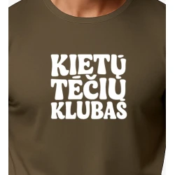 Vyriški chaki marškinėliai Kietas tėtis (baltas)