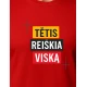 Raudoni marškinėliai Tėtis reiškia viską PK4008