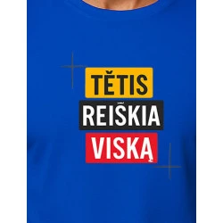 Mėlyni marškinėliai Tėtis reiškia viską