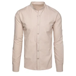 Vyriški rusvi marškiniai ilgomis rankovėmis Prince