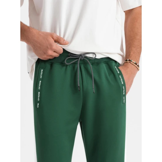 Vyriškos žalios spalvos laisvalaikio kelnės Adelf V7 OM-PASK-0229