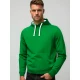 Ryškiai žalios spalvos vyriškas džemperis su gobtuvu Buvoli JS/2009kelly