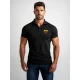 Vyriški juodi polo marškinėliai Širdis JS/8T80