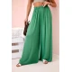 Moteriškos plačios žalios spalvos kelnės Andi 31828