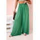 Moteriškos plačios žalios spalvos kelnės Andi 31828
