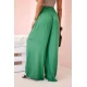 Moteriškos plačios žalios spalvos kelnės Andi 31828