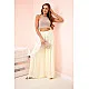Women's wide yellow trousers Andi 31717