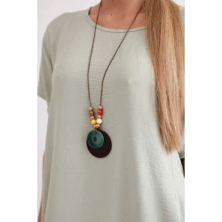 Pilkos spalvos suknelė su kišenėmis ir pakabuku Deli