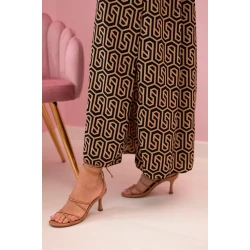 Moteriška ruda suknelė su petnešėlėmis Zebra