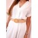 Moteriška balta suknelė su diržu Amber 27660