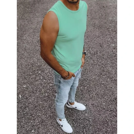 Vyriški mėtinės spalvos marškinėliai Lock RX4916