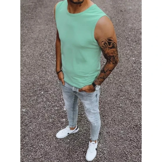 Vyriški mėtinės spalvos marškinėliai Lock RX4916