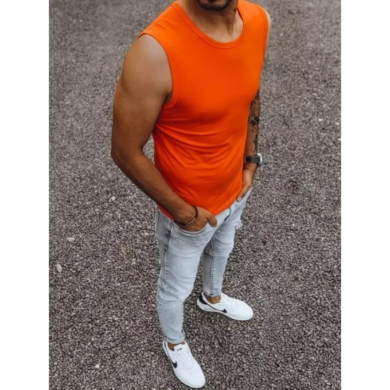 Vyriški ryškiai oranžinės spalvos marškinėliai Lock RX4919