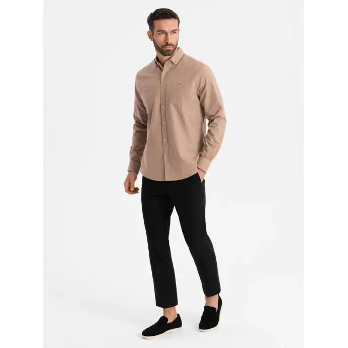 Miesten vaaleanruskea paita Arlas V7 OM-SHCS-0134