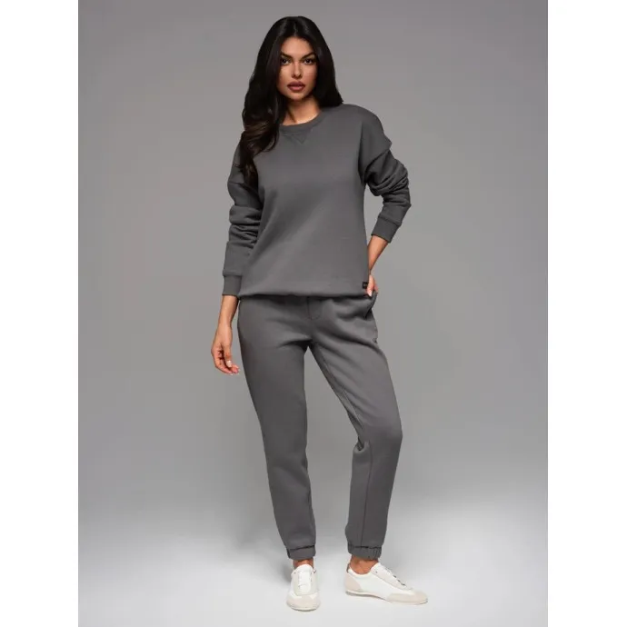 Unisex casual dark grey trousers Argan V18 OU-PSBC-0100