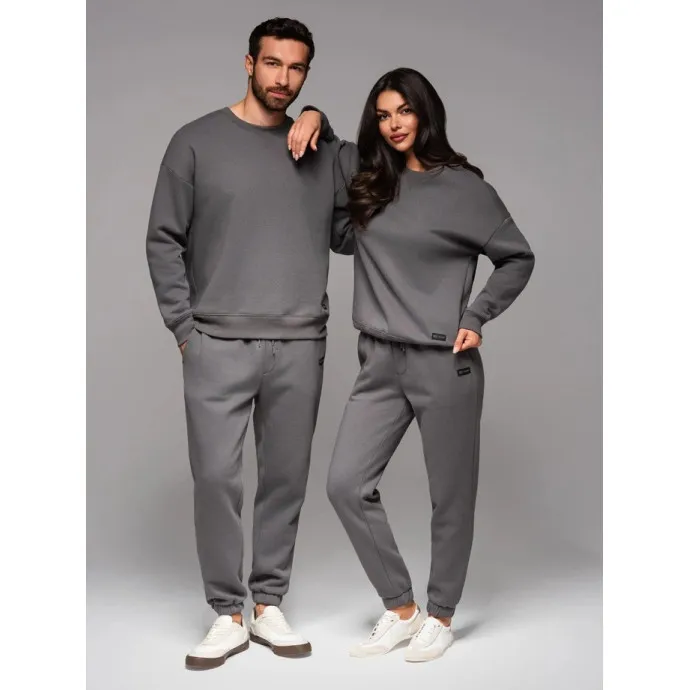Unisex casual dark grey trousers Argan V18 OU-PSBC-0100
