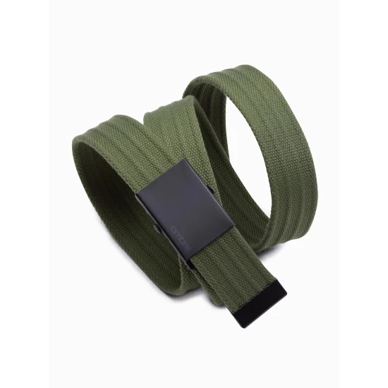 Vyriškas chaki spalvos diržas Derek A651