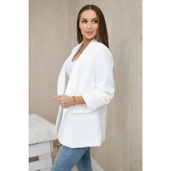 Moteriškas baltas švarkas Florita 23827