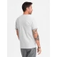 Vyriški pilkos spalvos marškinėliai Brak V4 OM-TSCT-0198