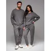 Unisex laisvalaikio kostiumas pilkos spalvos Couple V18 Z109