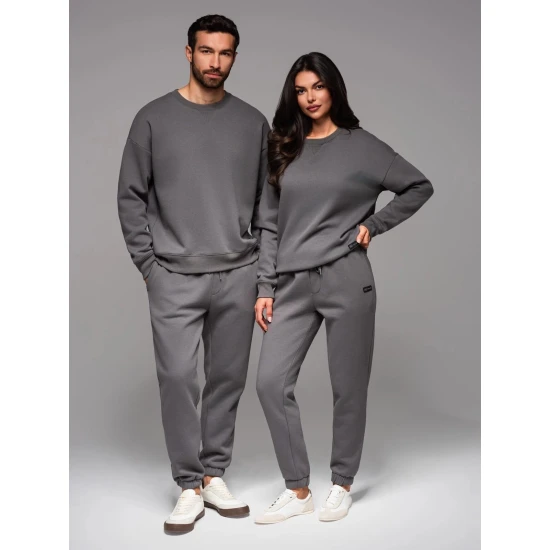 Unisex laisvalaikio kostiumas pilkos spalvos Couple V18 Z109